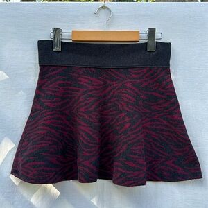 Talula Zebra Print Mini Skirt